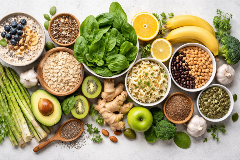 Fiber-filled foods for gut health